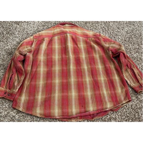 St. John 3 X- LARGE Plaid Heavy Button Front Shirt Men Shacket - Picture 4 of 6